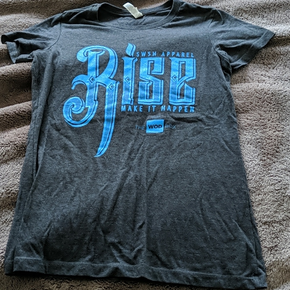 Rise Make It Happen grey t shirt M